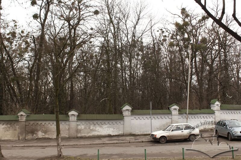 Новий єврейський цвинтар. Фрагмент мурованої огорожі зведеної у 1880-х рр.