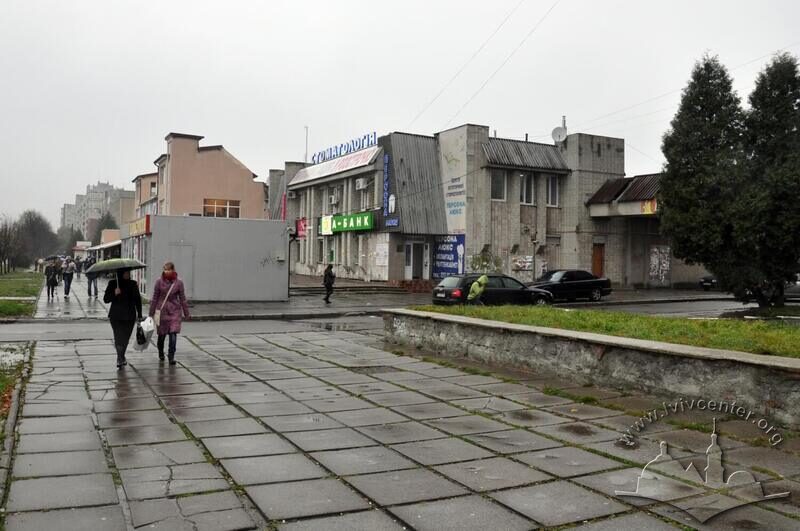 Вул. Довженка, 2-8. Вигляд з південного сходу