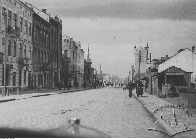 Вулиця Хмельницького (тоді Жовківська) у 1930-х роках