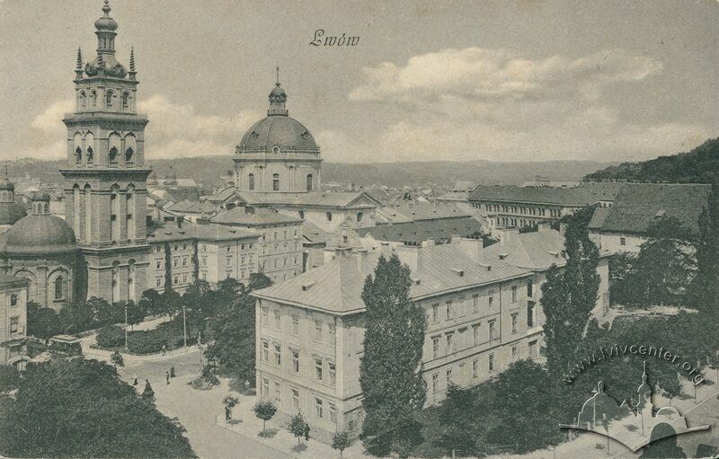 The Grammar School building on a pre-WWI postcard