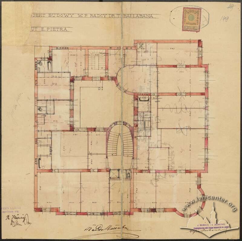 Планування 4 поверху. 1908р.