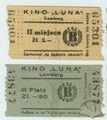 Квитки колишнього кінотеатру "Luna"