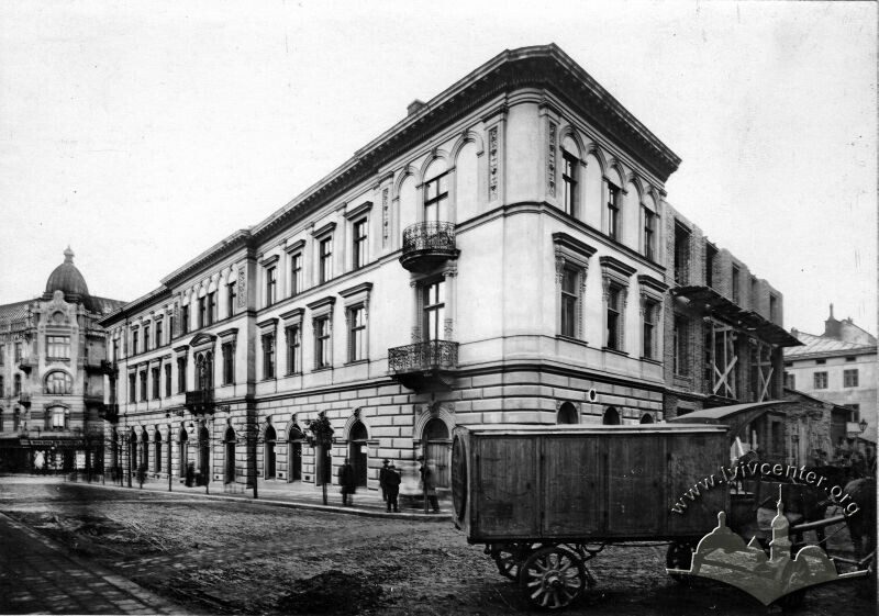 Колишній будинок Шнайдера незадовго до того як його розібрали (біля 1912 року)