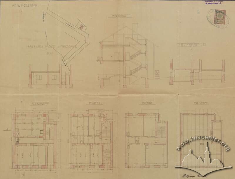 Змінений проєкт будинку з 1909 року