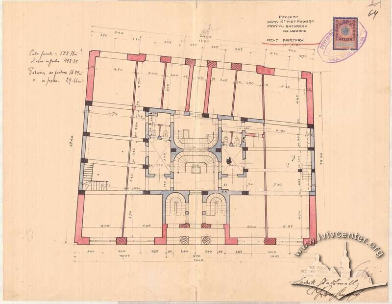 Планування 1 поверху. 1912р.