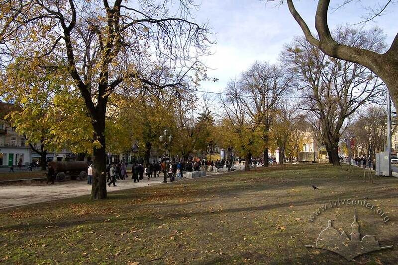 Північний відрізок алей проспекту Свободи.