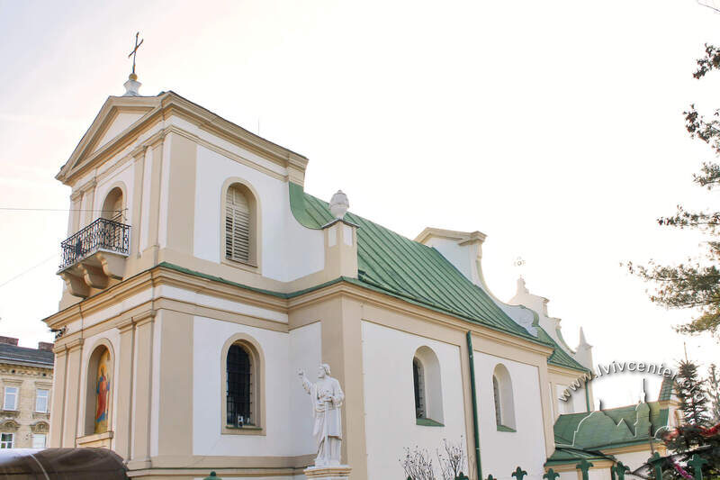 Вул. Личаківська, 82. Загальний вигляд костелу з північного заходу