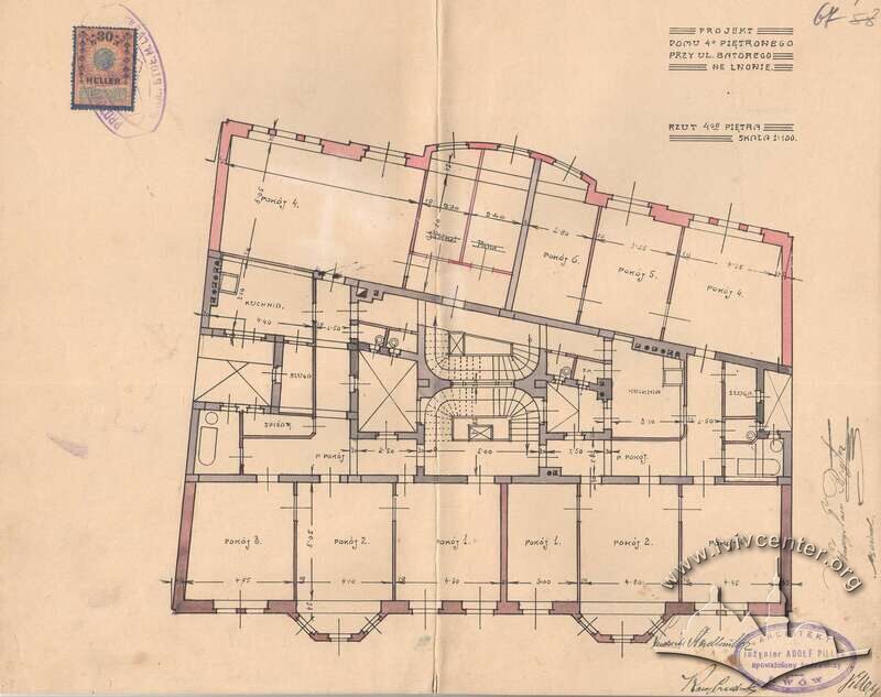 Планування 5 поверху. 1913р.