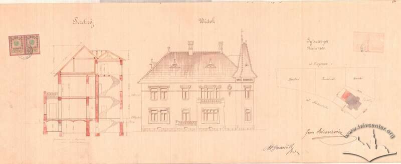 Зі зміненого проєкту (1902). Виконав Владислав Ґодовський / фірма Івана Левинського