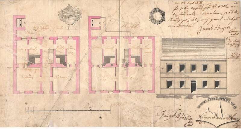 Попередній будинок №19 запроєктований 1837 року