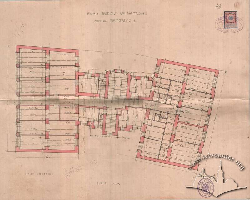 Планування 1 поверху. 1914 р.
