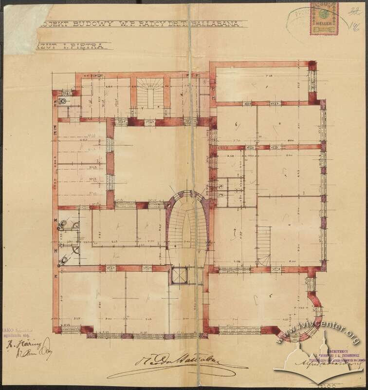 Планування 2 поверху. 1908р.