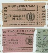 Вхідні квитки кінотеатру "Централь", 1941-1944 рр.