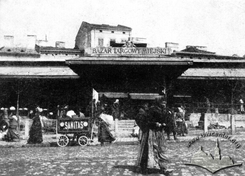 Ринок на пл. Краківській (сучасна пл. Осмомисла) у 1900-1910-х рр.