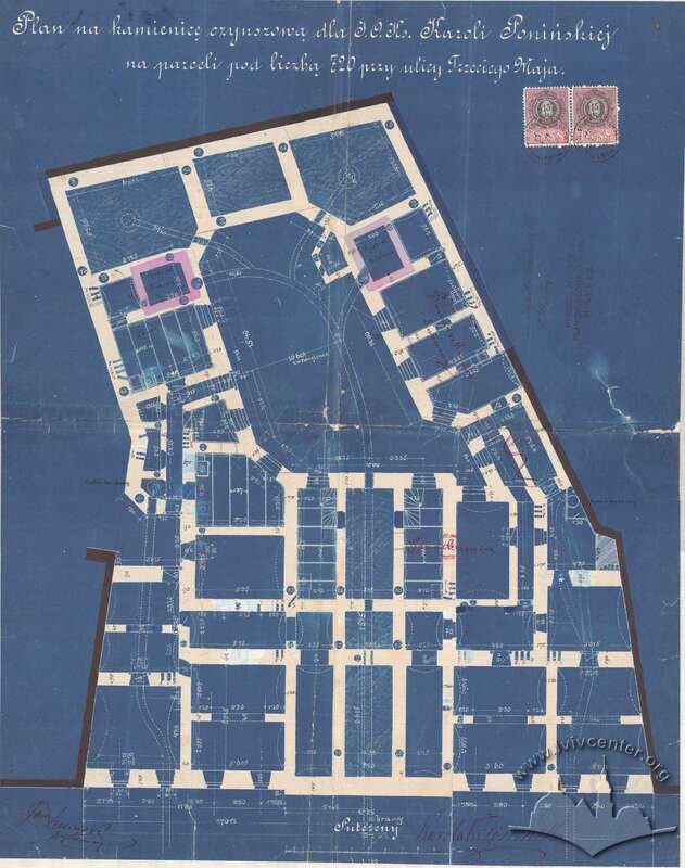Перший поверх будинку з проєкту 1889 року