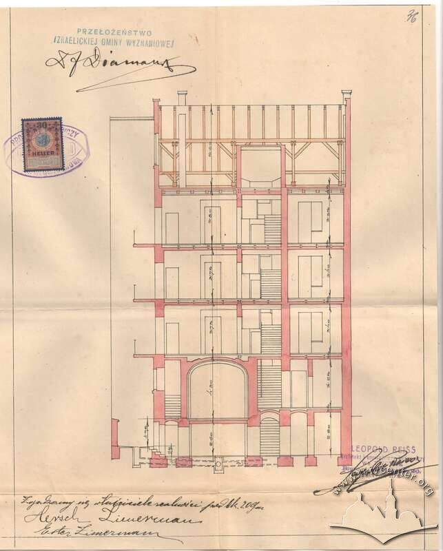 Розріз будинку з проєкту 1912 року
