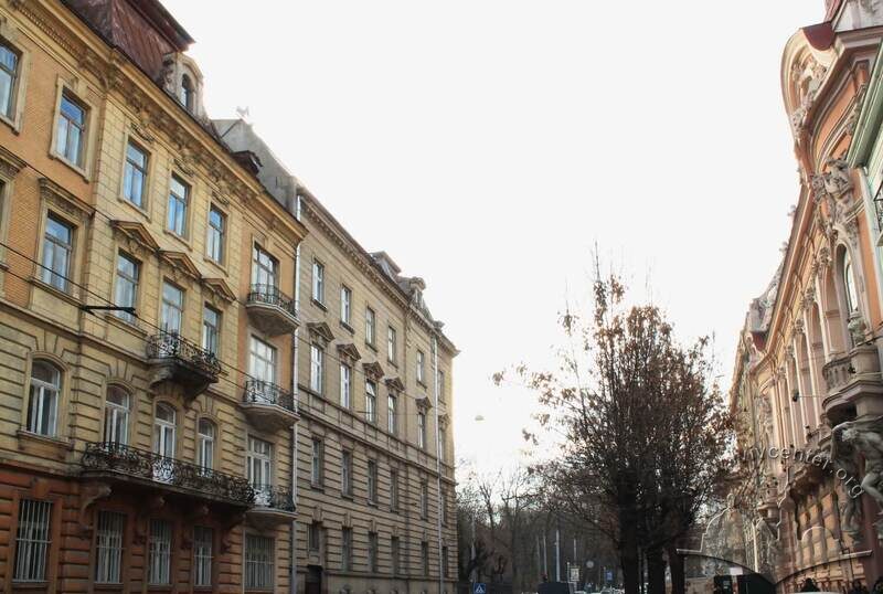 Вул. Університетська, 1. Вигляд з вул. Листопадового чину, з північно-східного боку