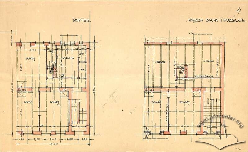 Поверхові плани з нереалізованого проєкту 1925 року