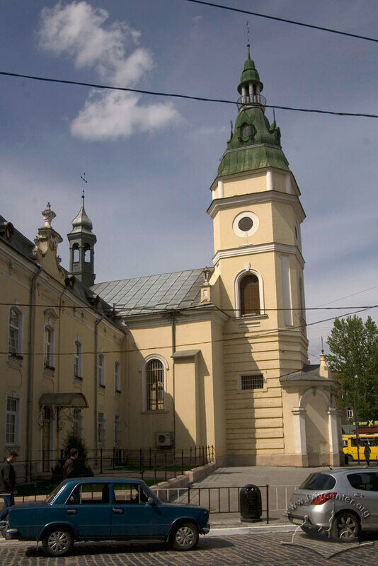 Вул. Городоцька, 32. Частина будинку церкви, вигляд з півдня