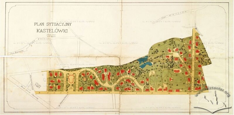 The original layout design of Kastelivka (1889)