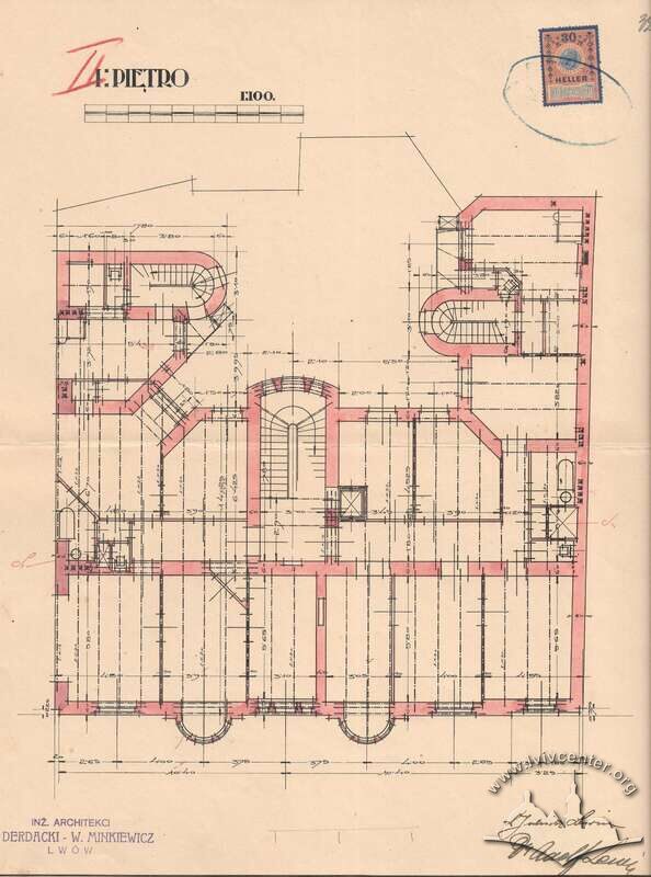 Планування 3 поверху. 1911 р.