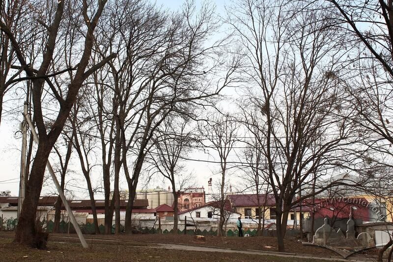 Вид у бік "Нового" ринку та будівель Львівської пивоварні