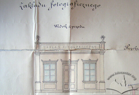 Front elevation of the photostudio building (Image courtesy of DALO, 2/1/121)