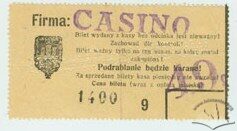 Квиток кінотеатру "Казино"