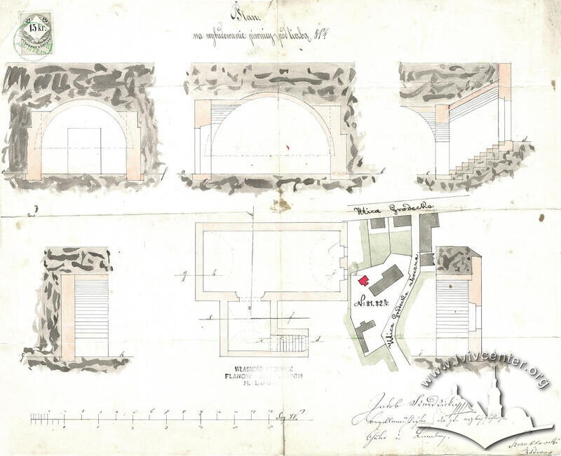 Проект льодівні-пивниці 1867 р.