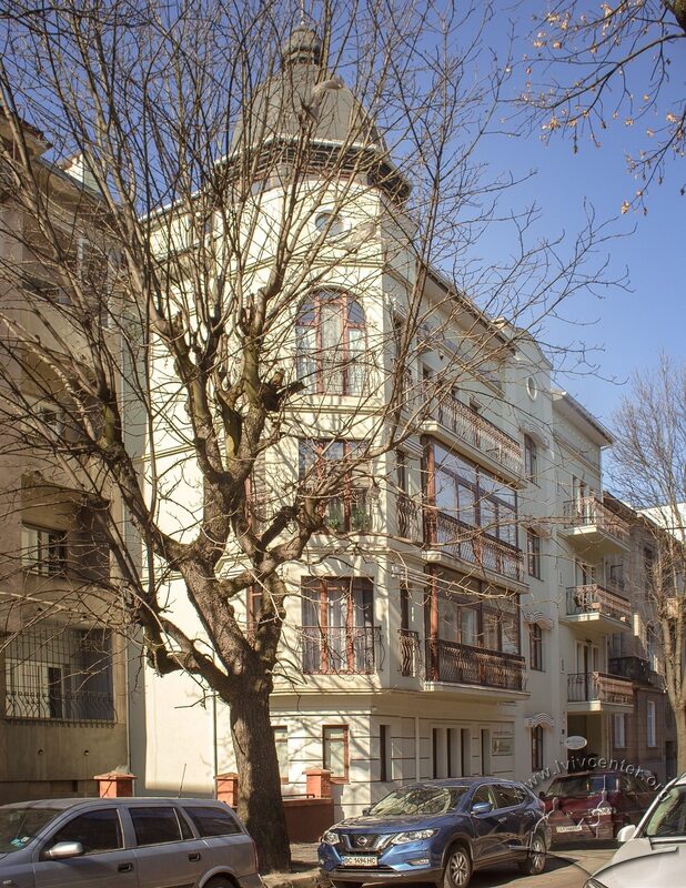 Будинок на вулиці Єфремова, збудований у 2000х роках на ділянці вілли