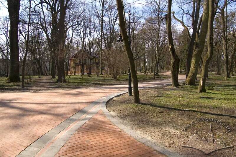 Серпантини алей у центральній частині парку.