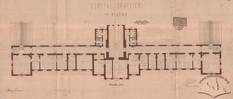 План 2-го поверху з первинного проєкту будинку, 1899