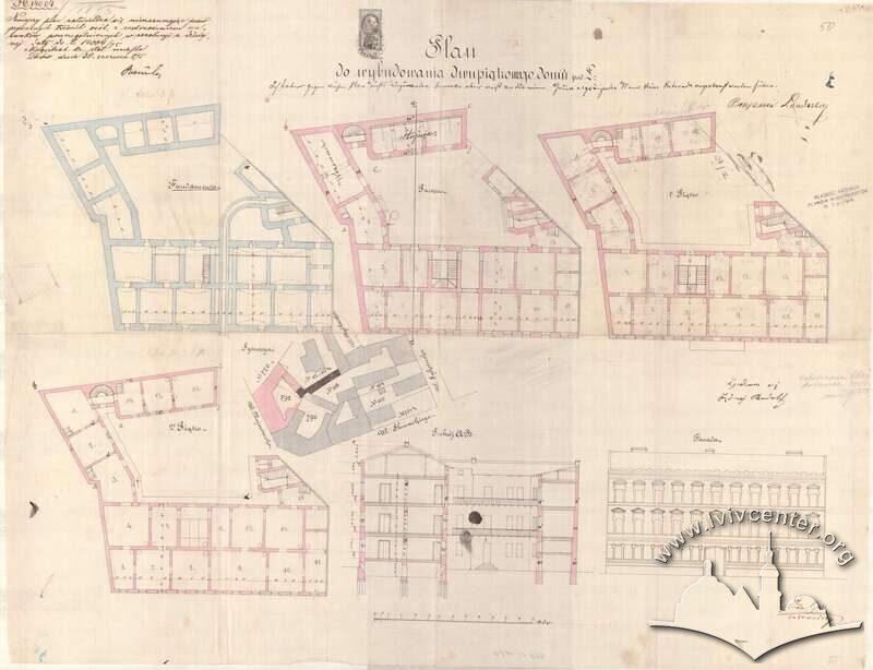 Змінений проєкт будинку з 1875 року