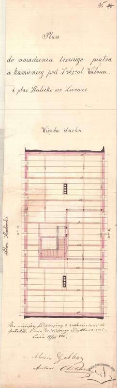 Планування даху. 1882р.