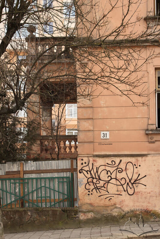 Вул. О. Степанівни, 31. Вигляд на веранду з вулиці